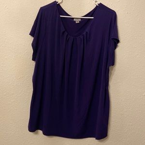 Worthington 3X Purple Blouse